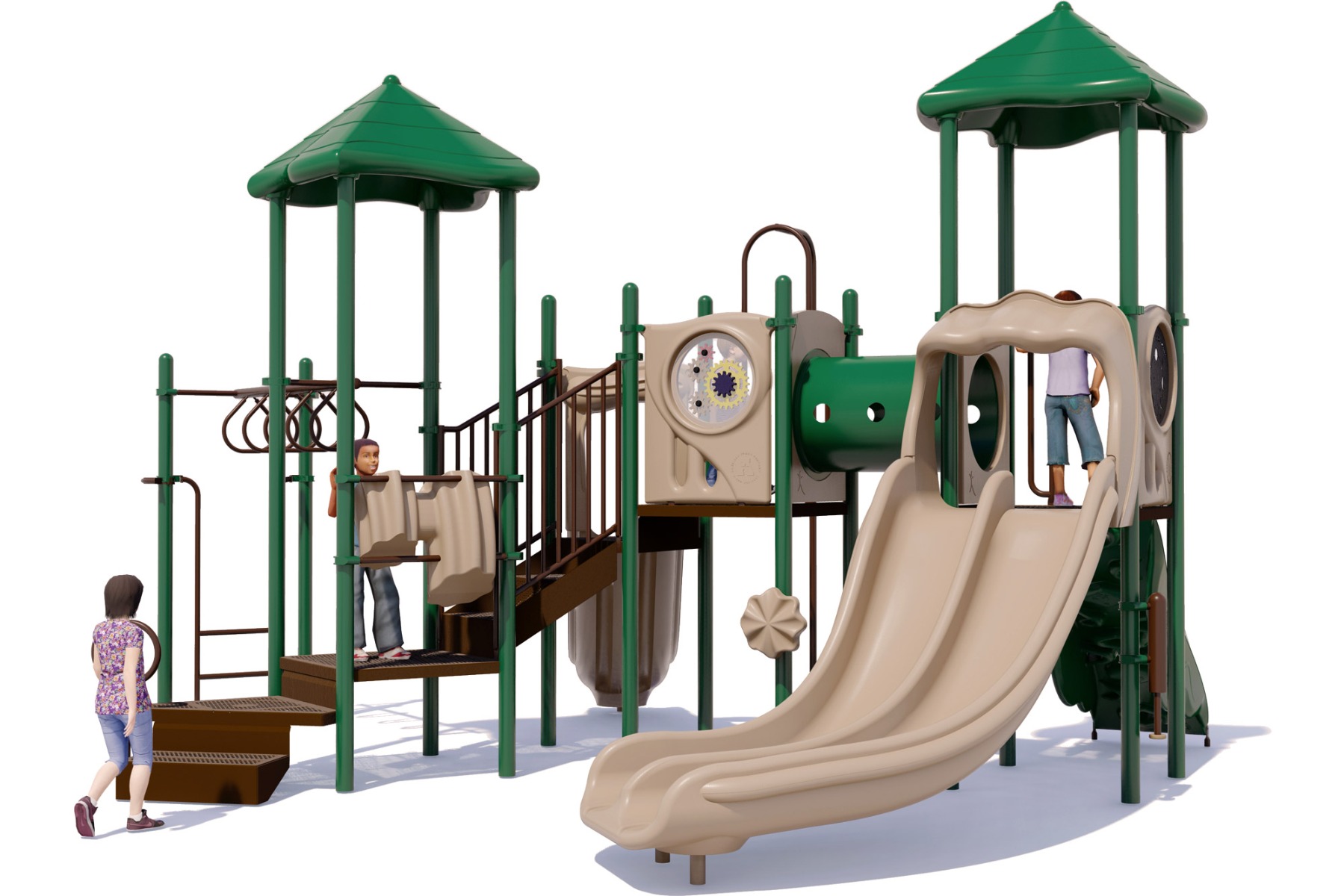 Twist & Shout Play Structure  - Front View