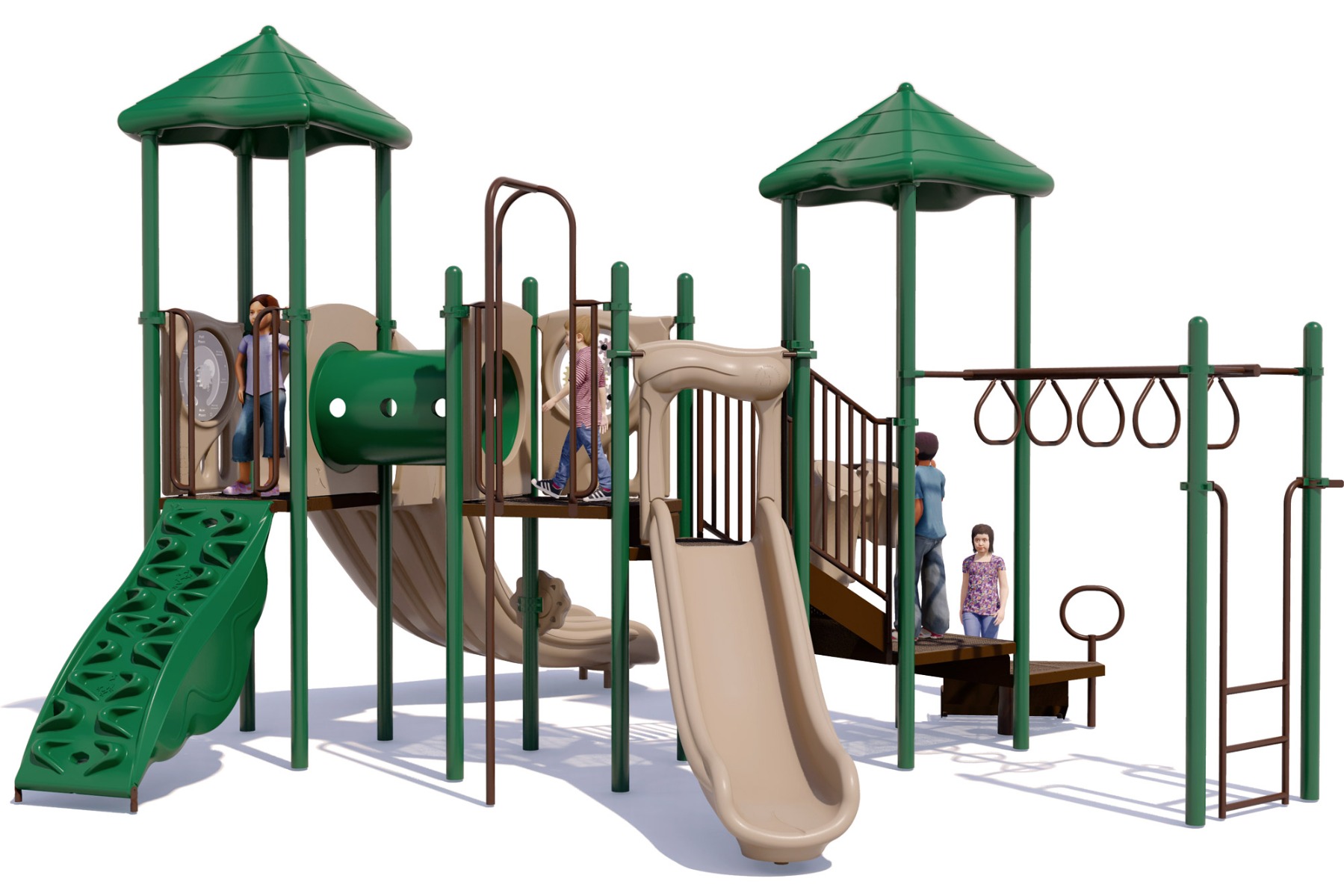 Twist & Shout Play Structure  - Rear View