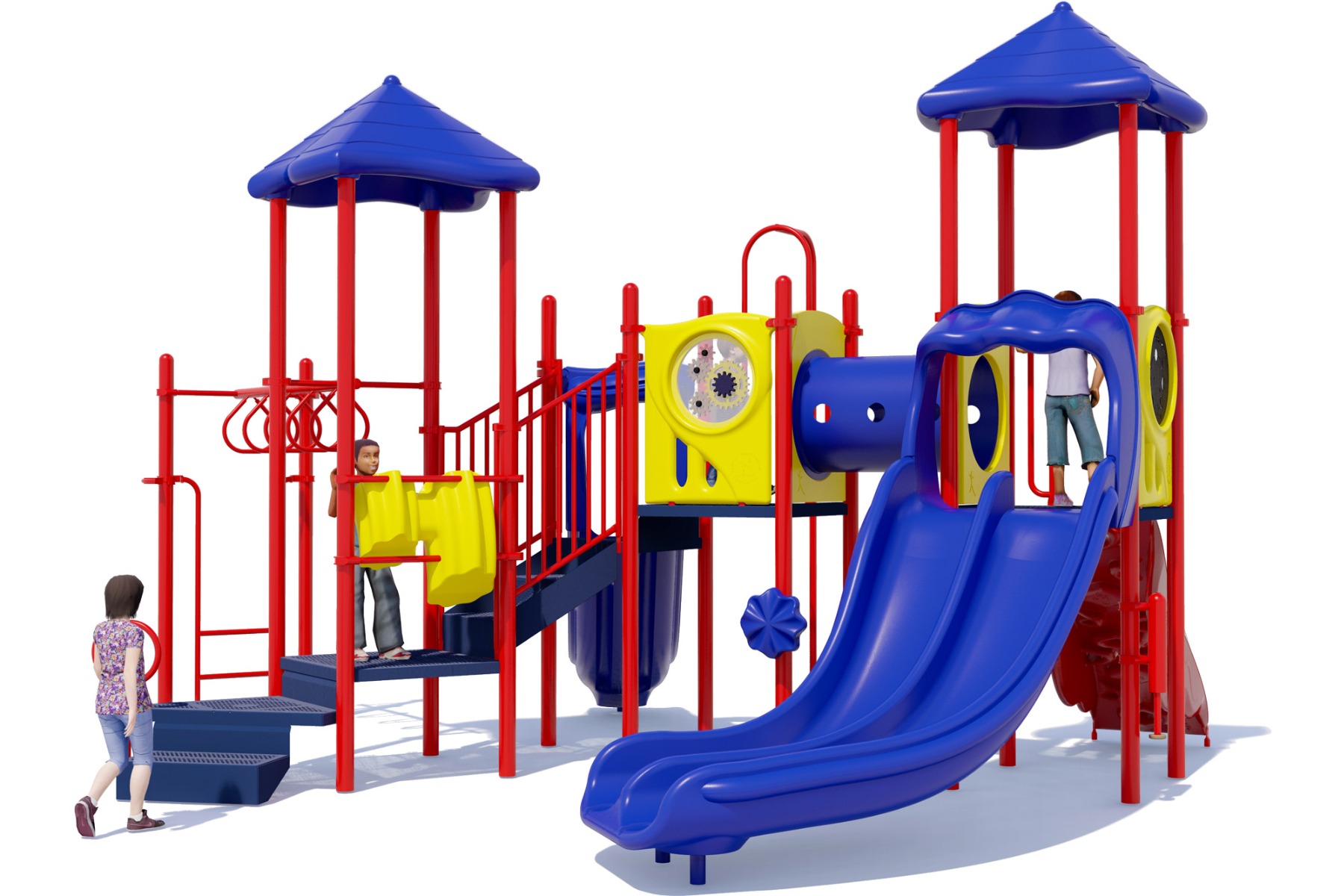 Twist & Shout Play Structure  - Front View