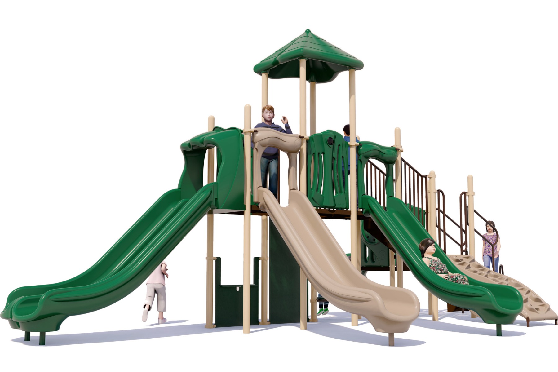 Big Kahuna Commercial Play Structure - Front View