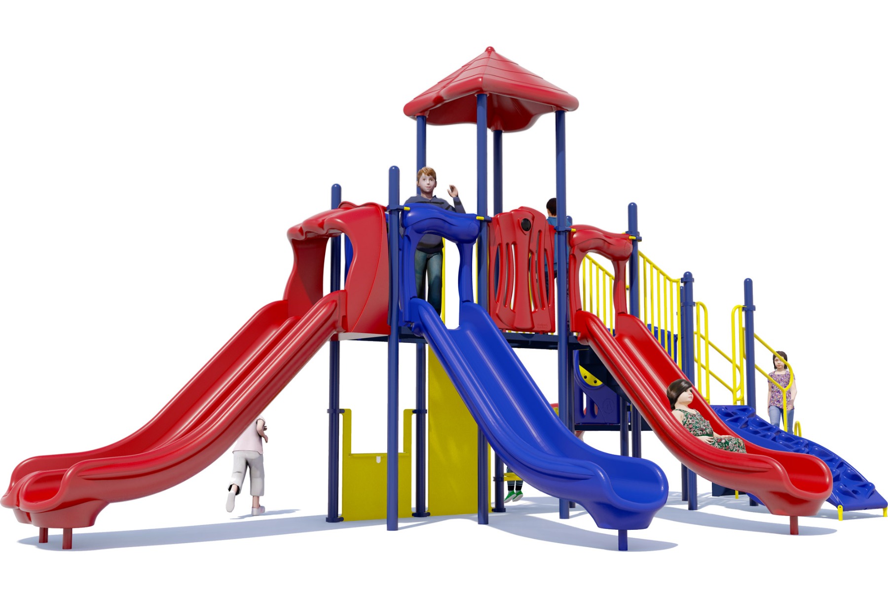 Big Kahuna Commercial Play Structure - Front View