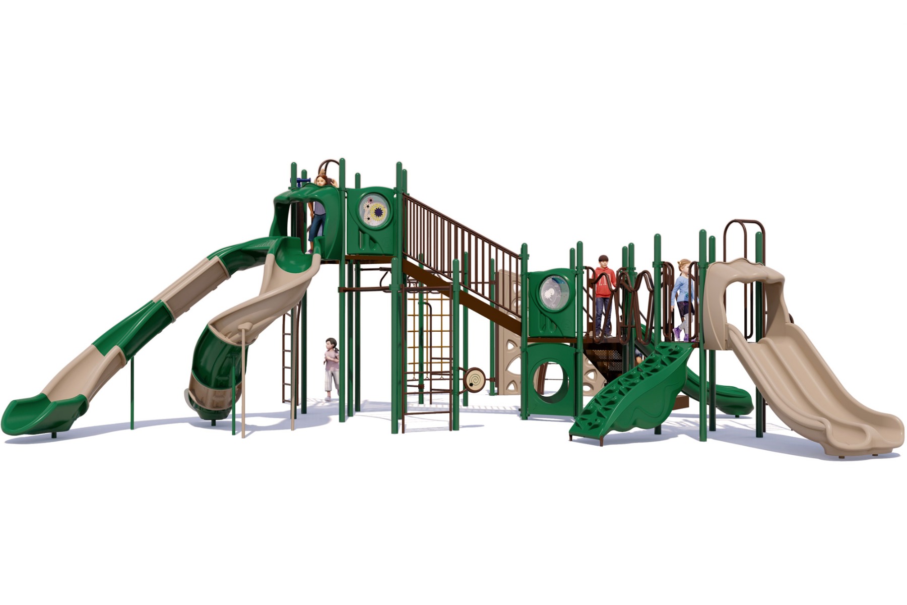 Goliath - Front View - Natural Color Scheme - Commercial Playground Equipment