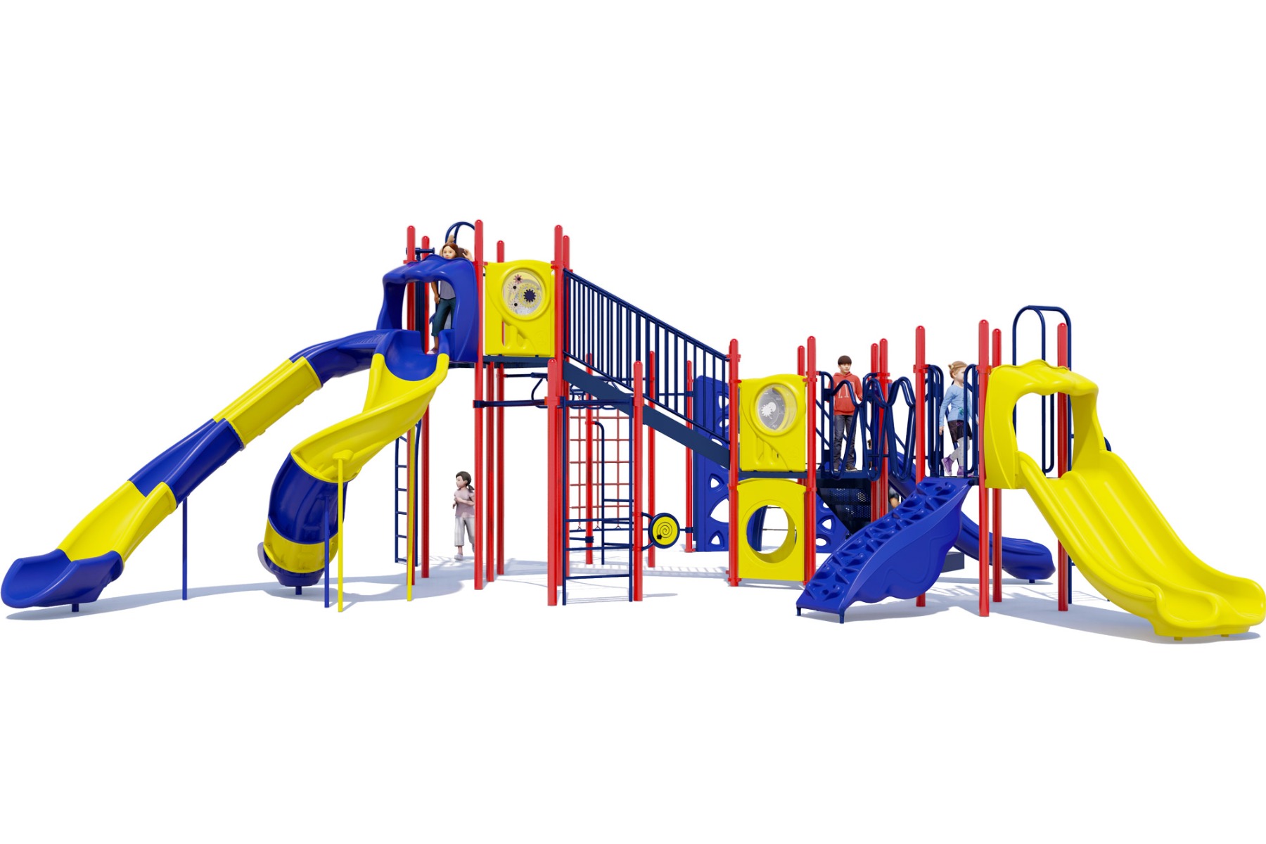 Goliath - Front View - Primary Color Scheme - Commercial Playground Equipment