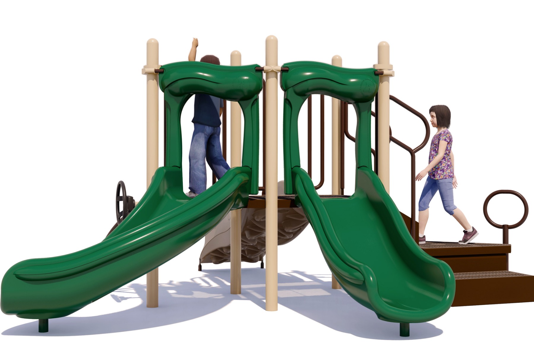 Short Stuff - Playground Equipment - Front View - Natural Colors