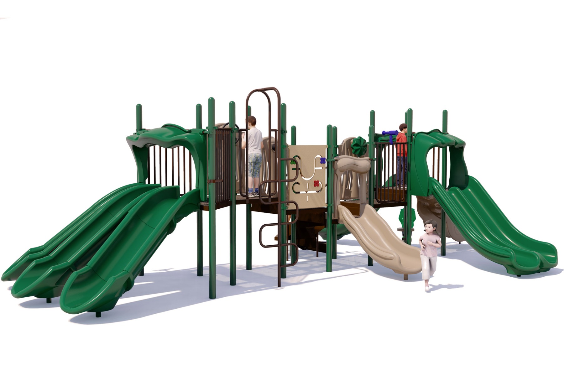 Super Slide Play Structure - Natural Colors - Front