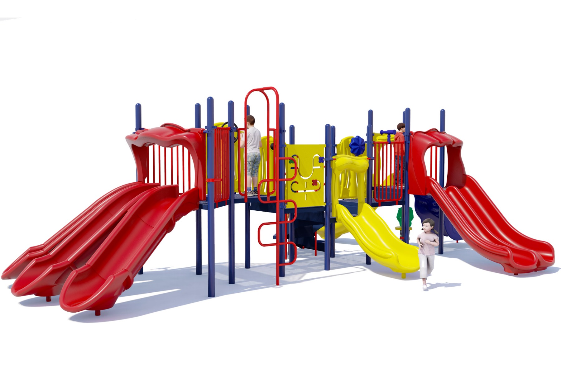 Super Slide Play Structure - Primary Colors - Front