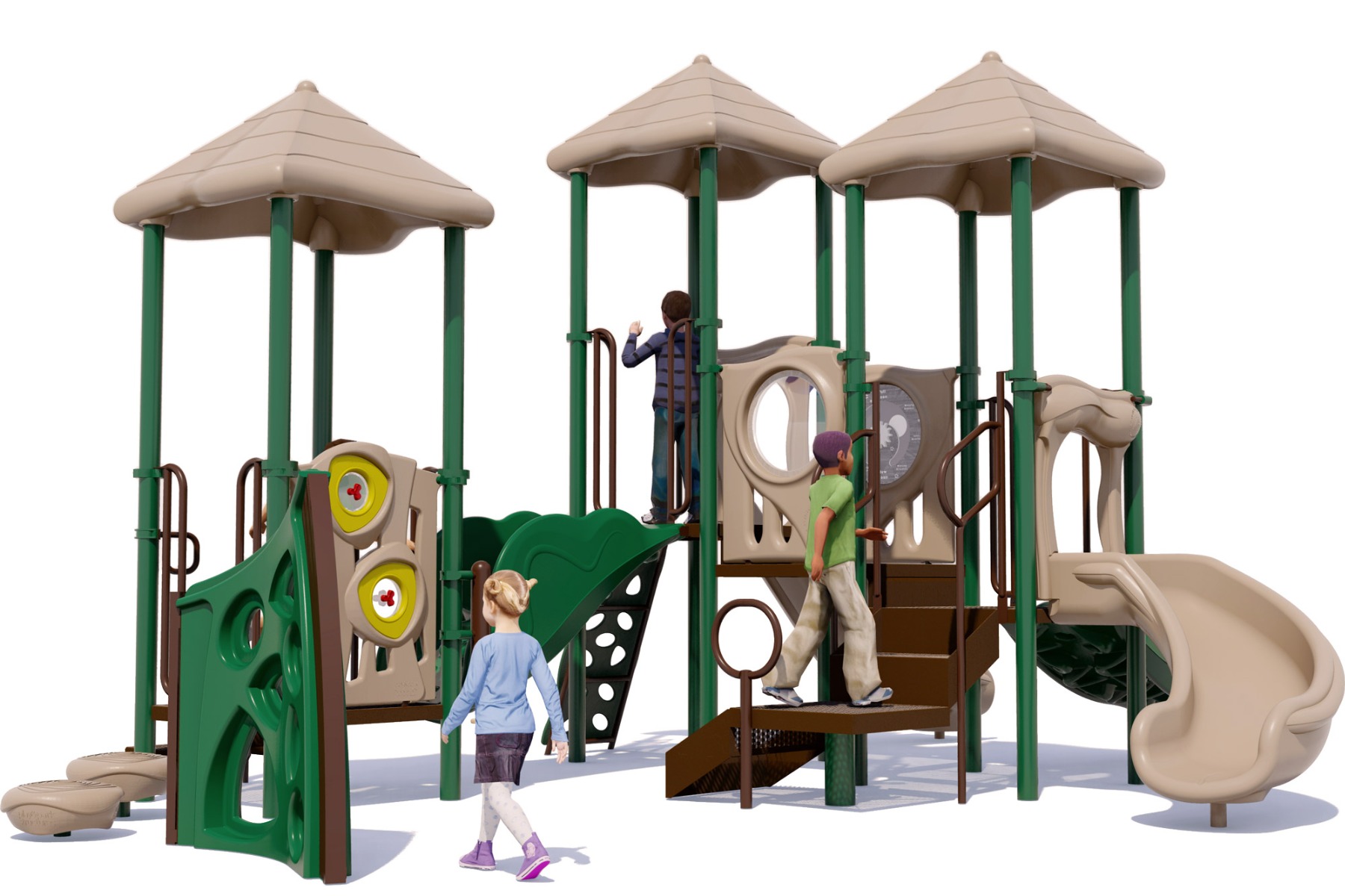 Triple Play - Playground Equipment - Rear View