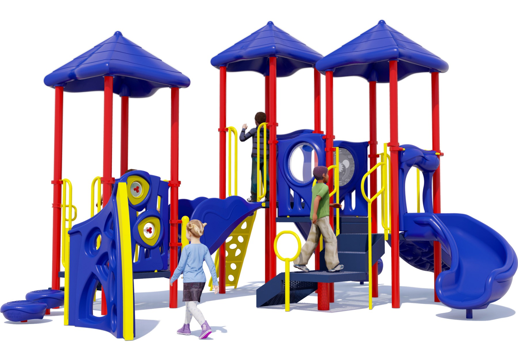 Triple Play - Playground Equipment - Rear View