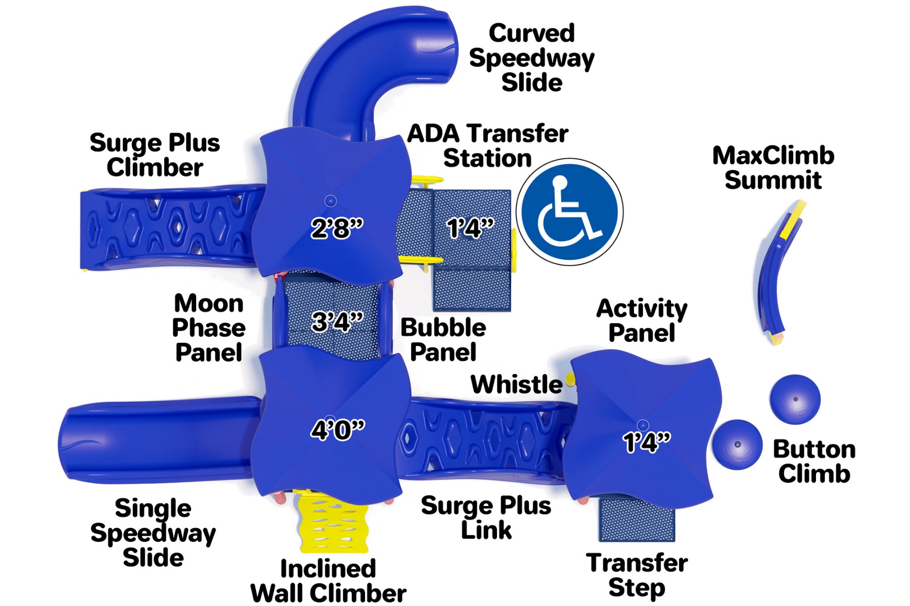 Triple Play - Playground Equipment - Top View