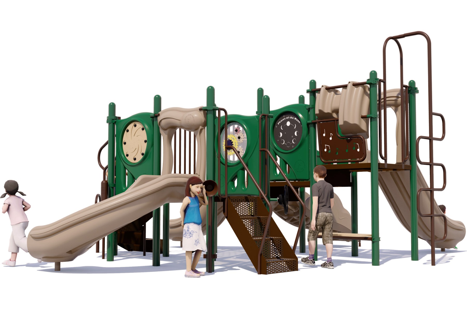 Grand Central Commercial Playground - Natural Color Scheme - Rear View