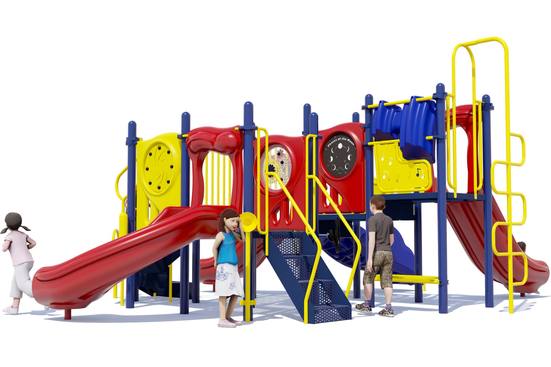 Grand Central Commercial Playground - Primary Color Scheme - Rear View