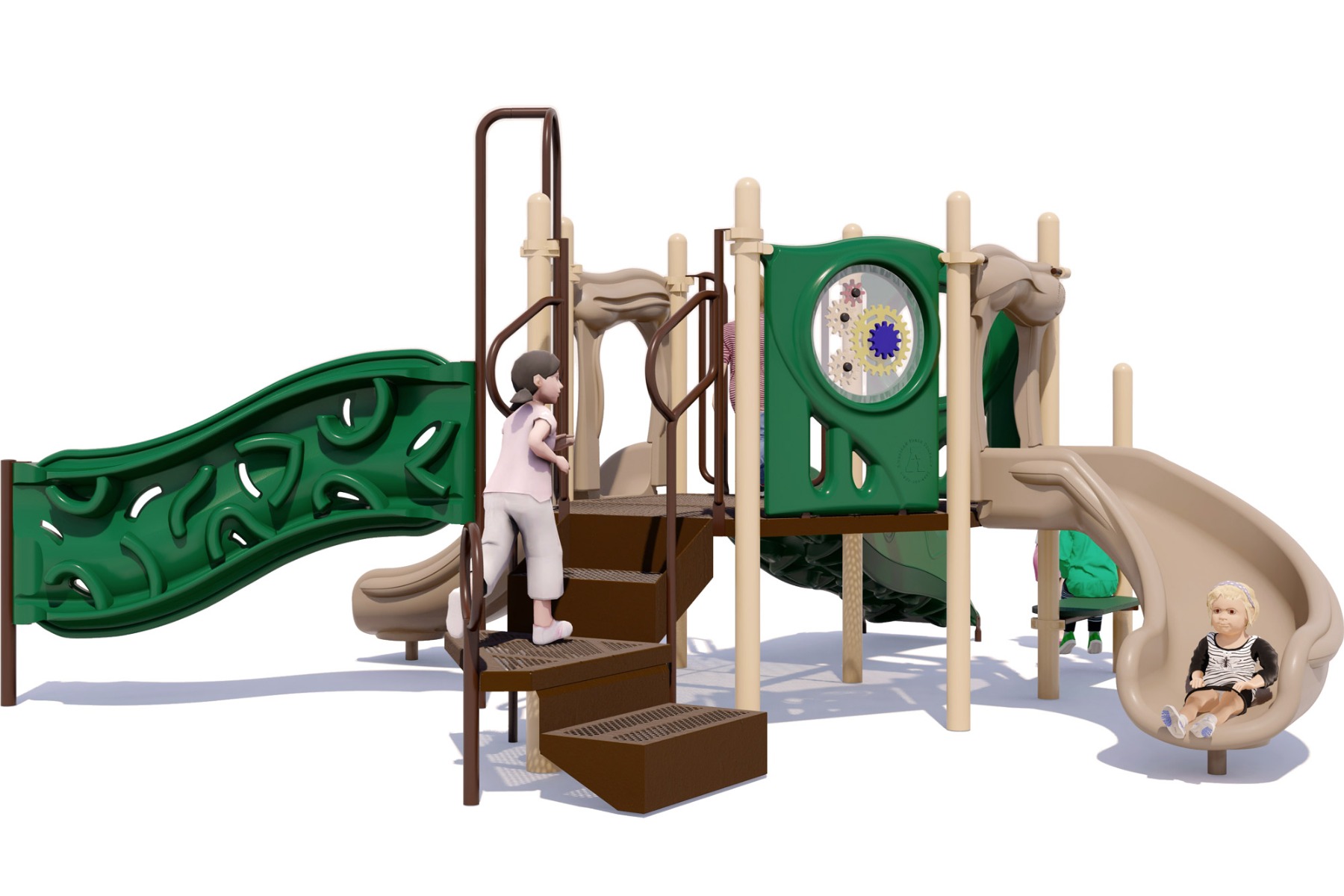 Primrose Path - Playground Equipment - Natural Color Scheme - Rear View