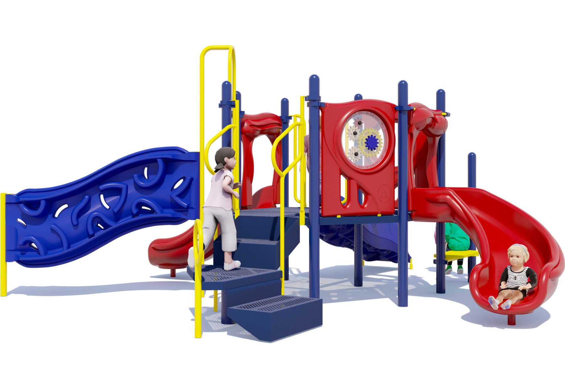 Primrose Path - Playground Equipment - Primary Color Scheme - Rear View