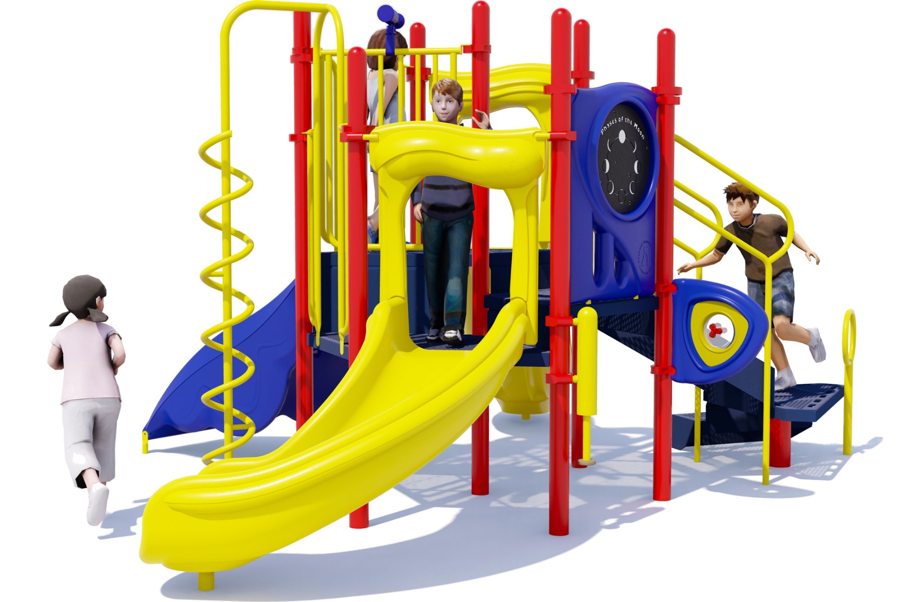 London Tower Commercial Play Structure - Rear - Primary