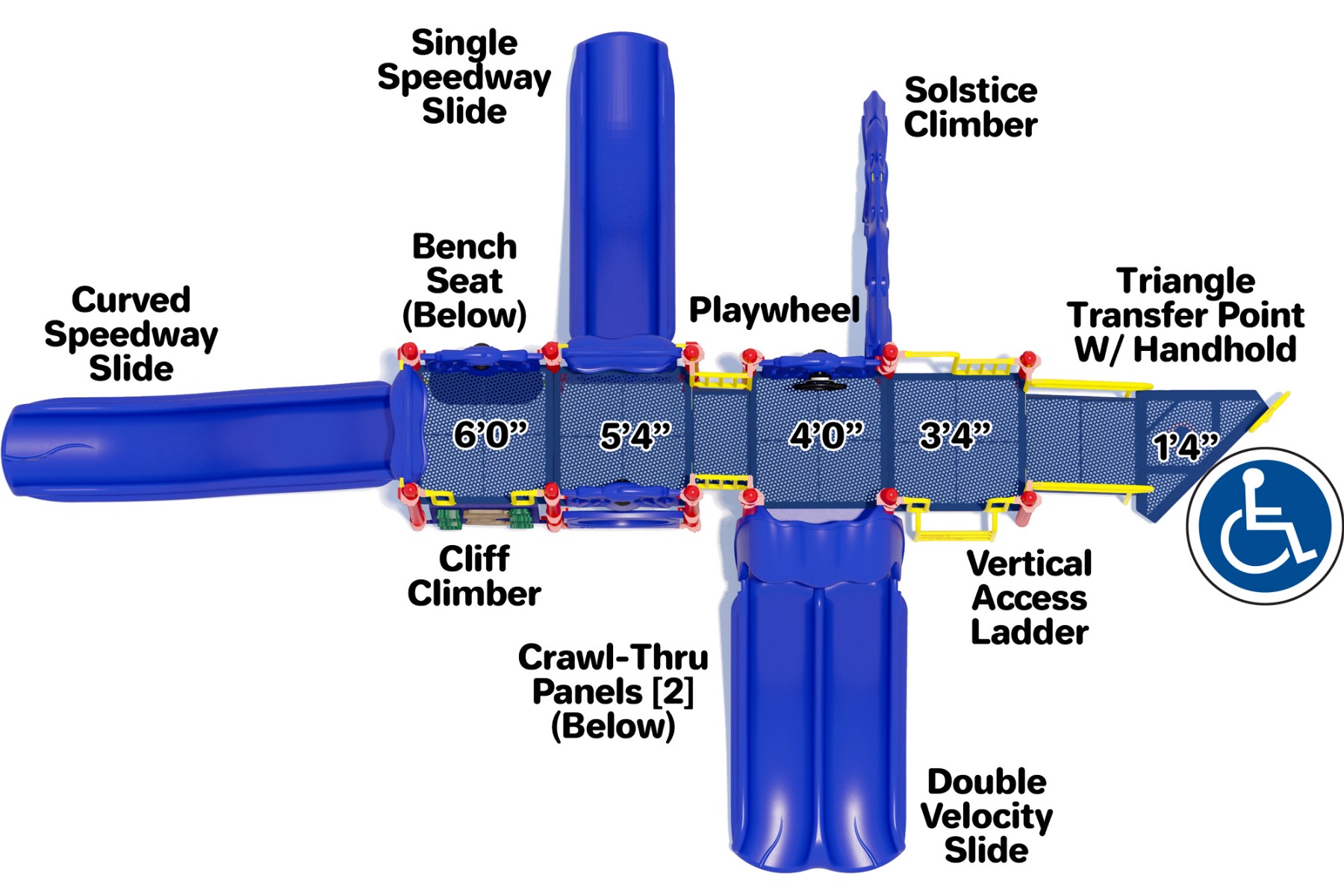 Skyline - Primary Colors - Top View | American Parks Company