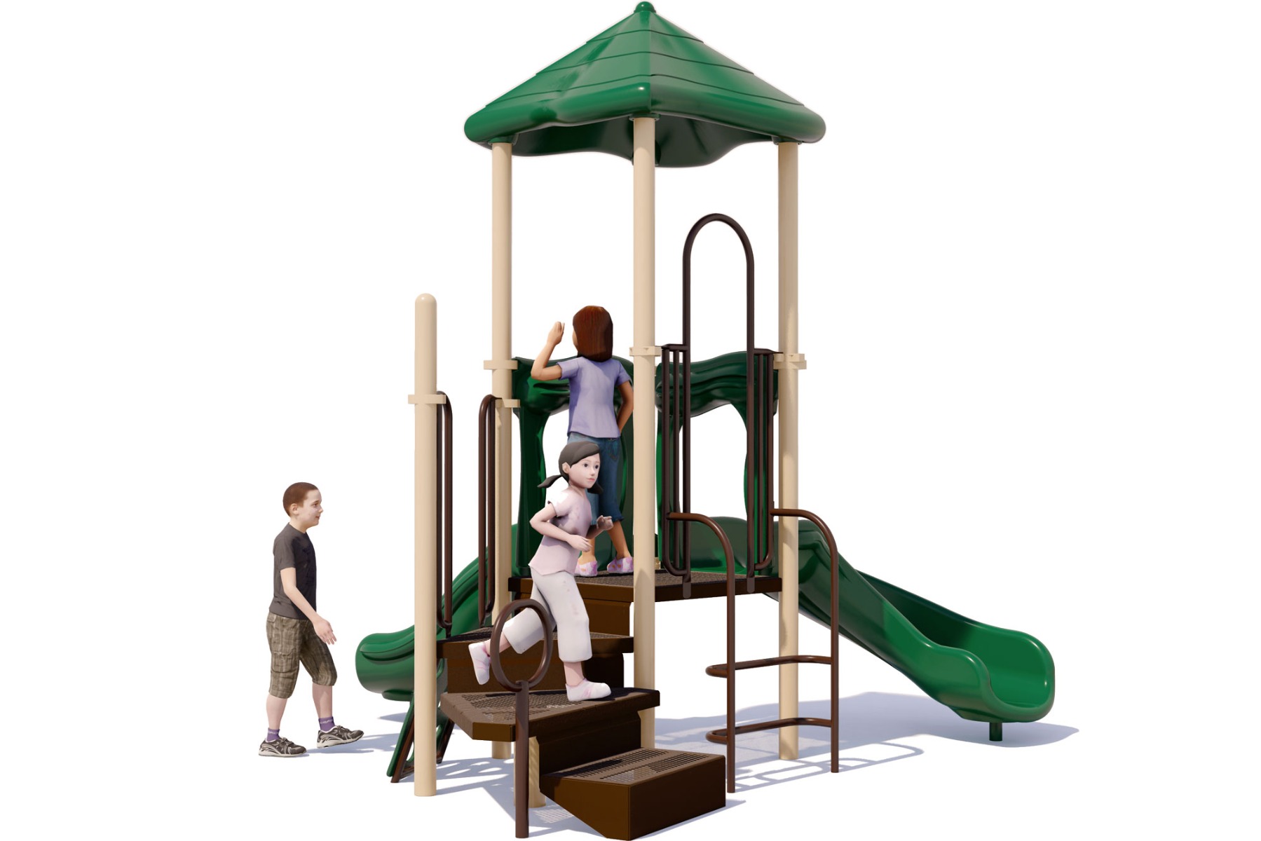 Super Smiles - Rear View - Commercial Play Structure