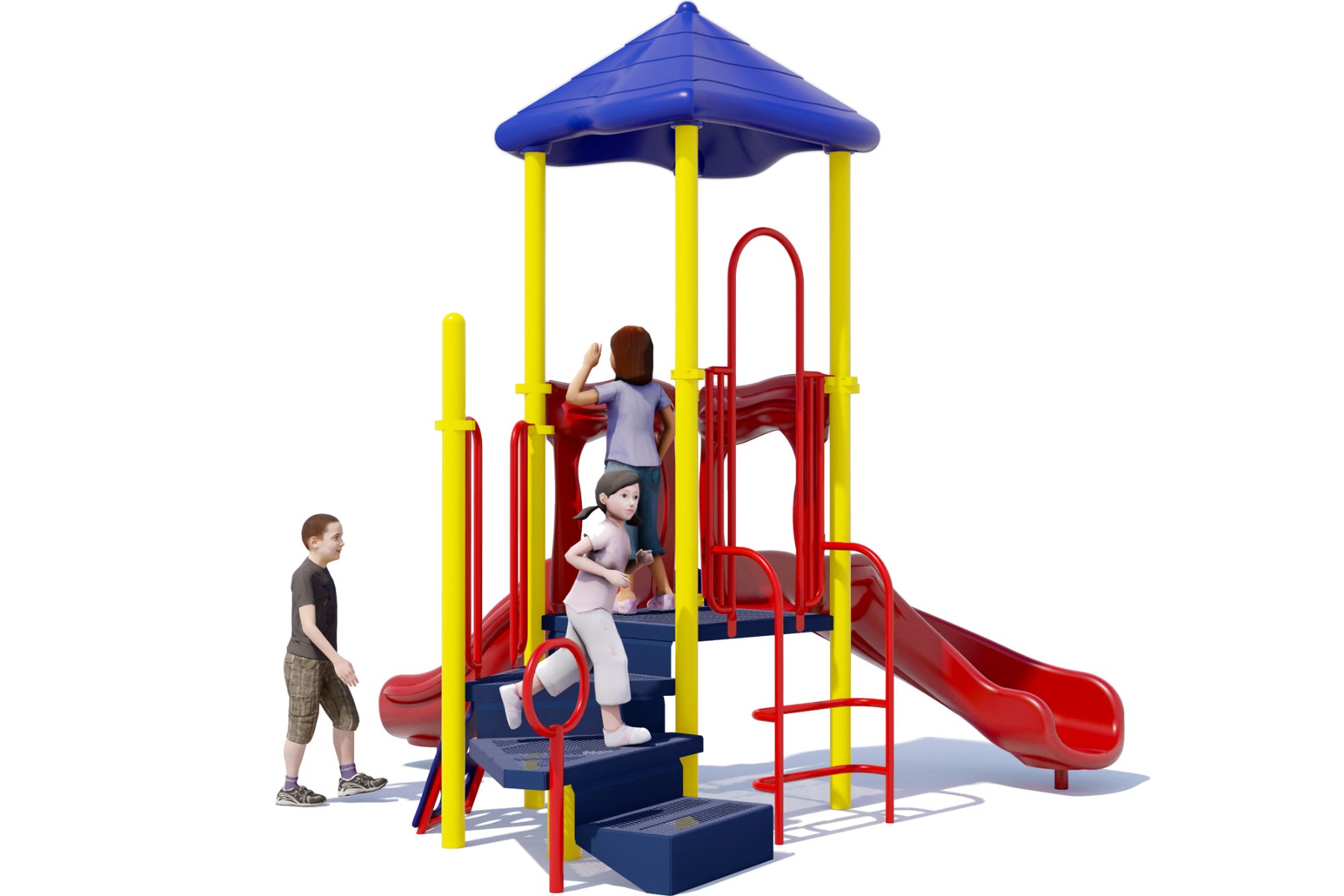 Super Smiles - Rear View - Commercial Play Structure