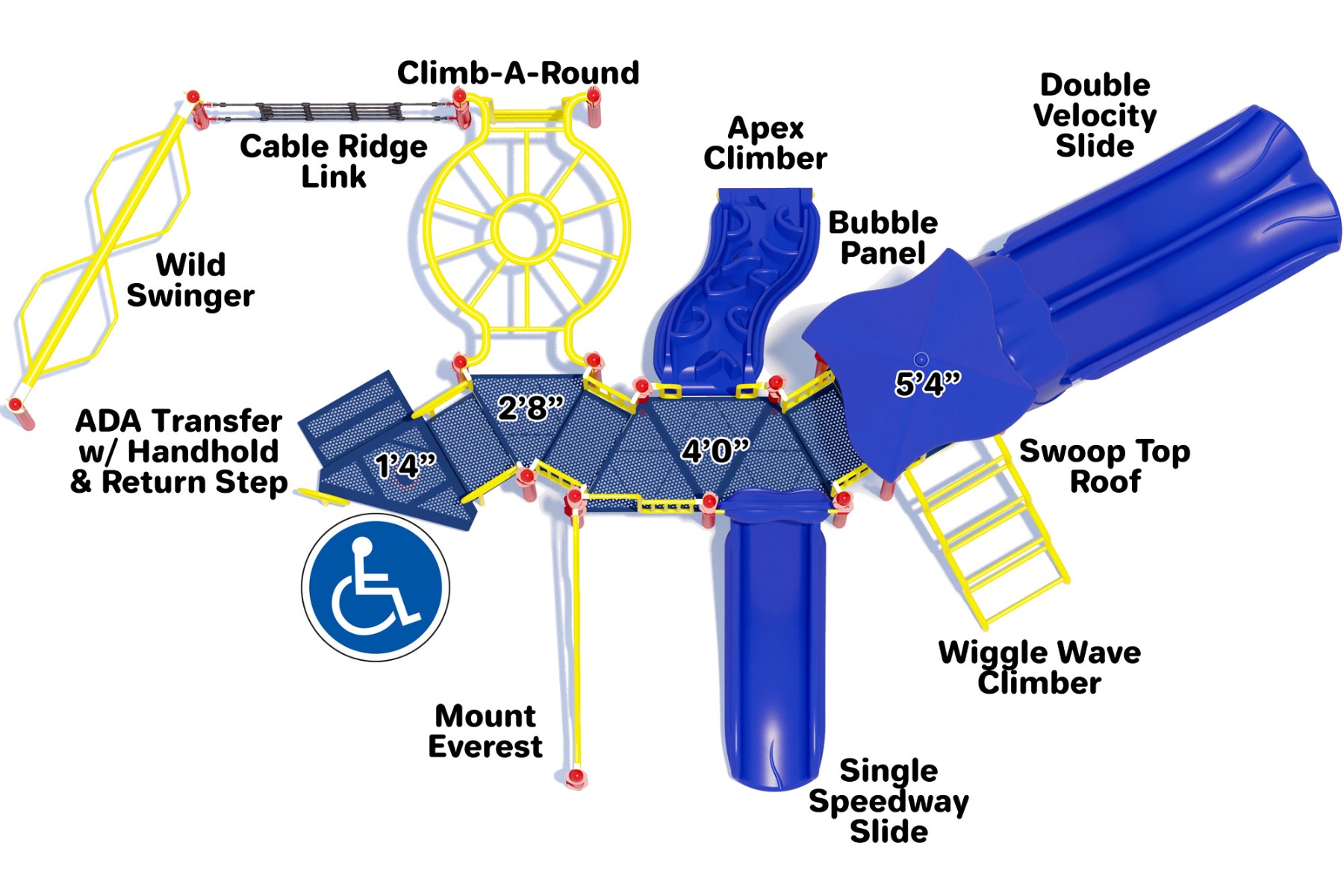 Play by Play - Primary - Top View | Commercial Playground Equipment | American Parks Company