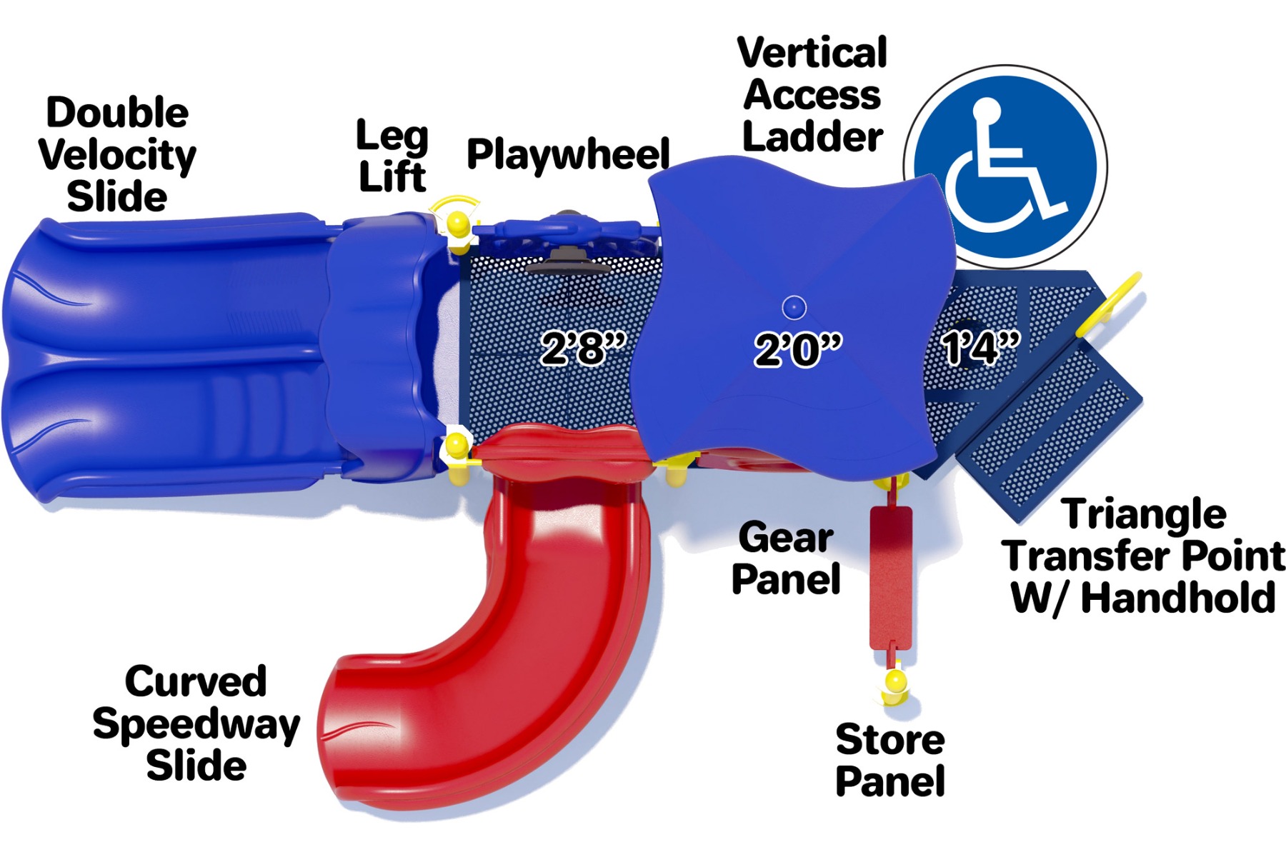 Busy Bee | Top View | Commercial Play Structure