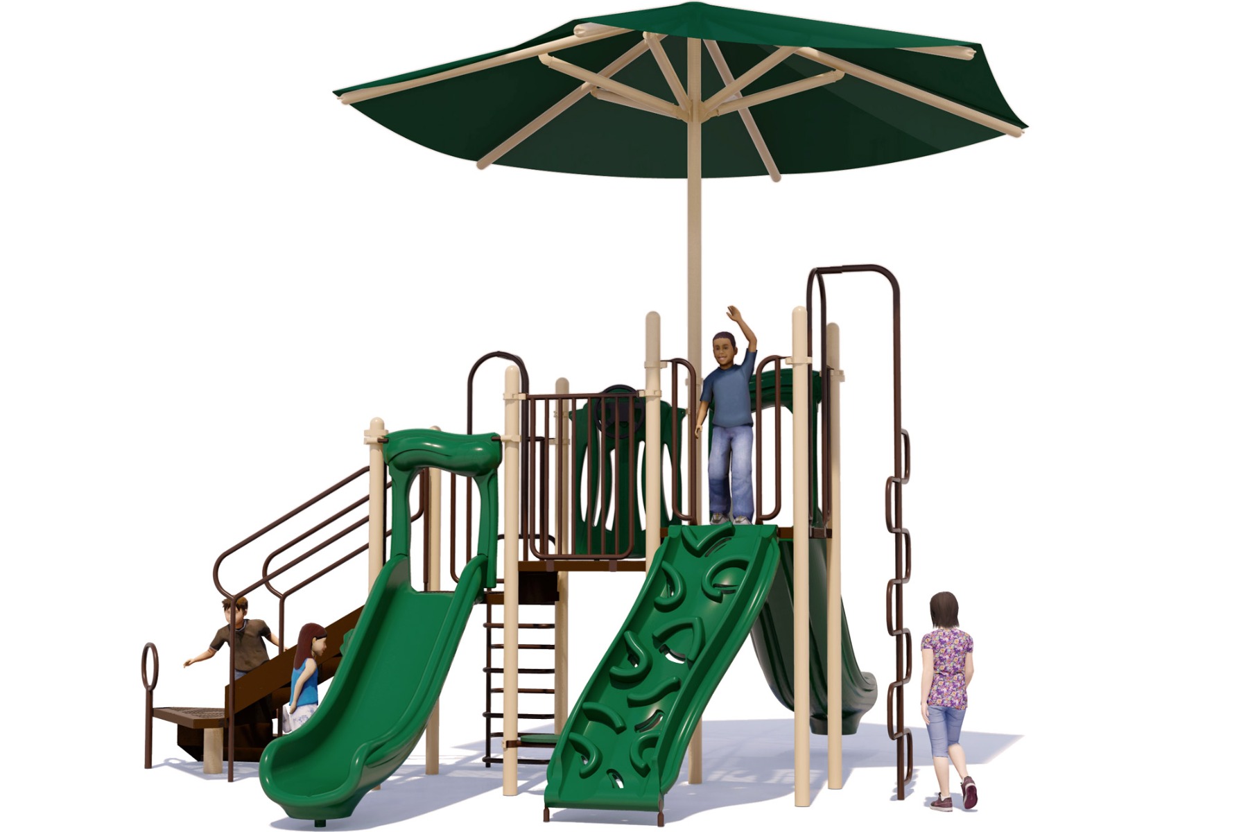 Captain Cool - Commercial Playground Equipment - Natural - Front