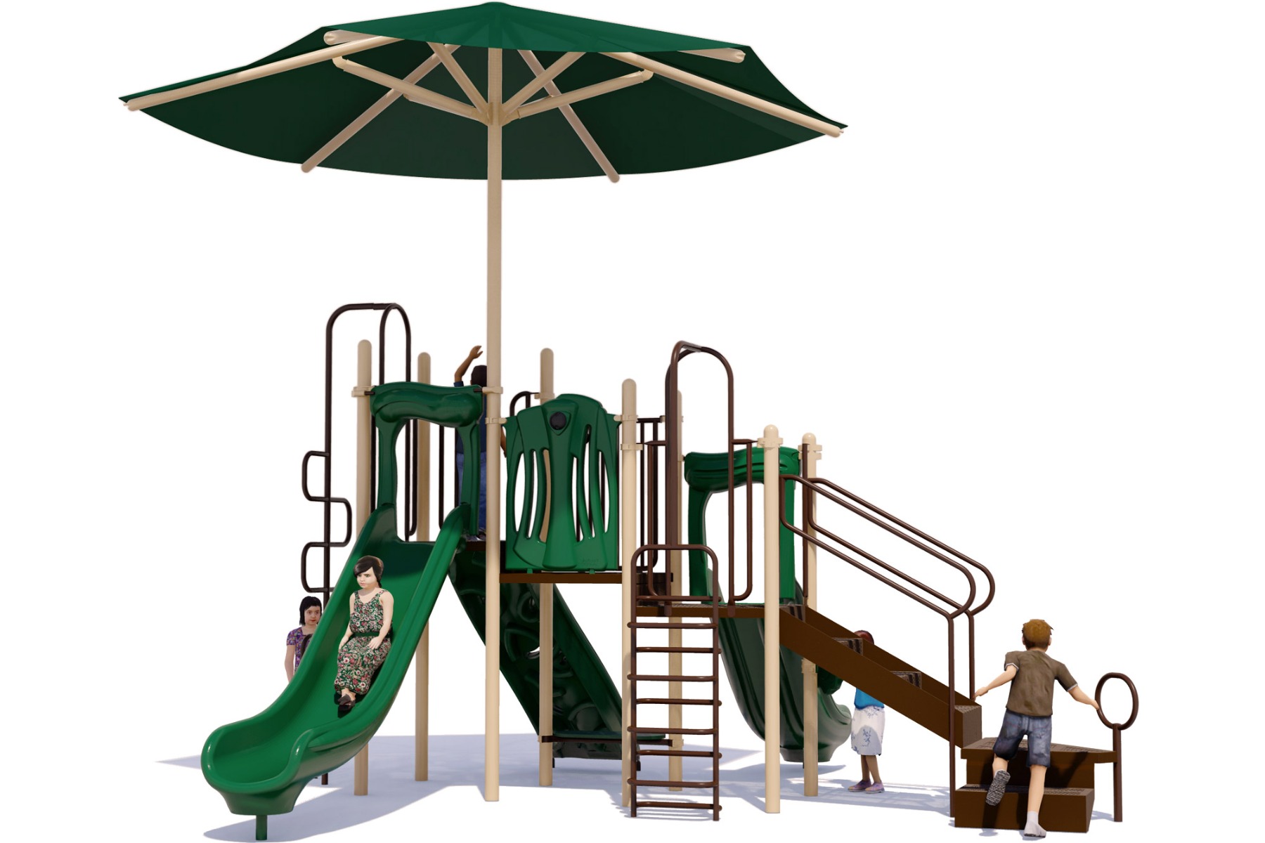 Captain Cool - Commercial Playground Equipment - Natural - Rear