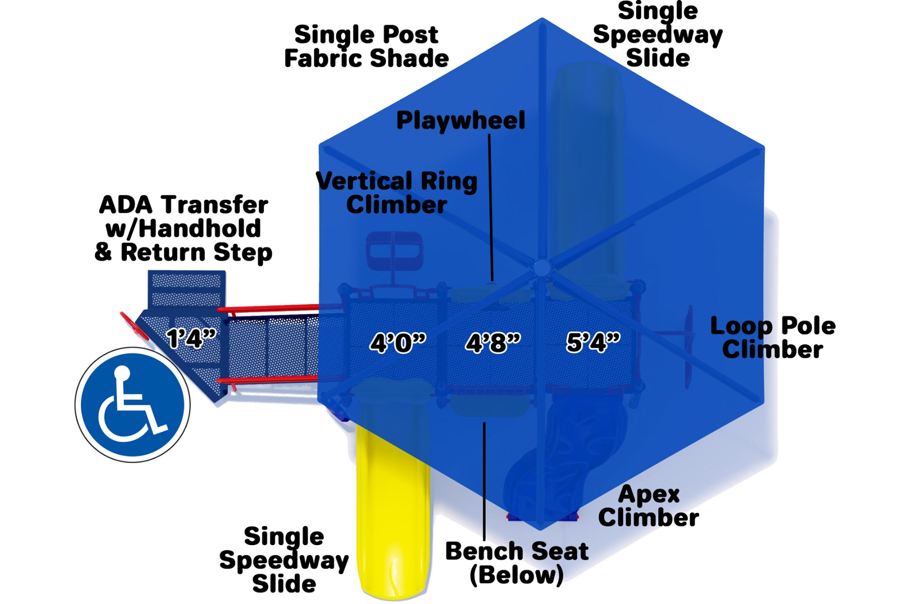 Captain Cool - Commercial Playground Equipment - Primary - Top