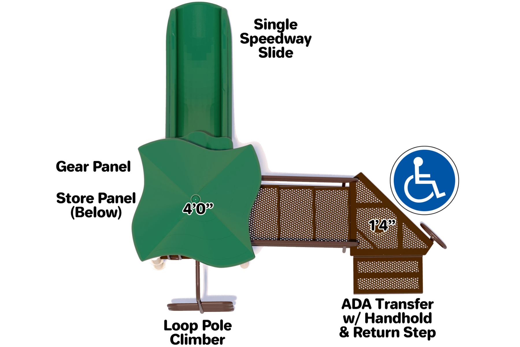 Tator Tot - Natural - Top - Commercial Playground Equipment 