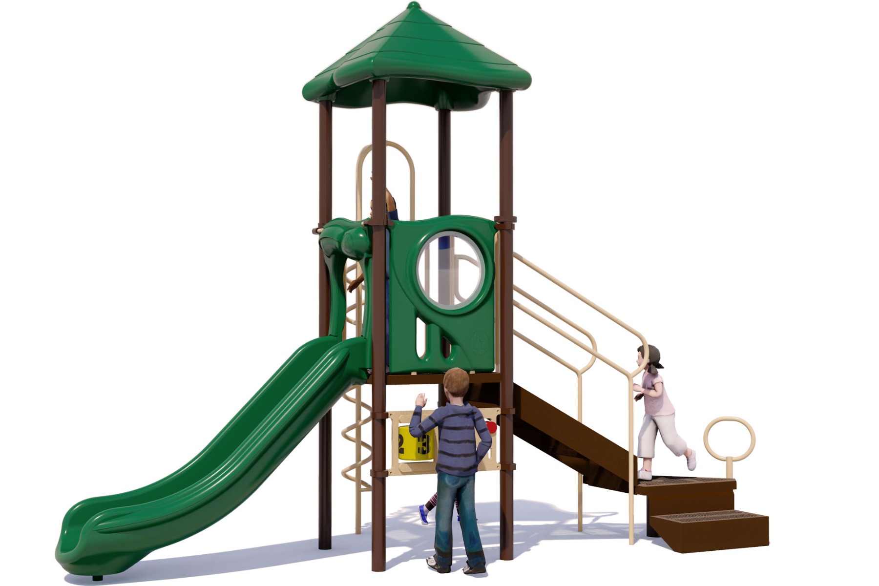 Straight Shot - Front View - Playground Equipment 