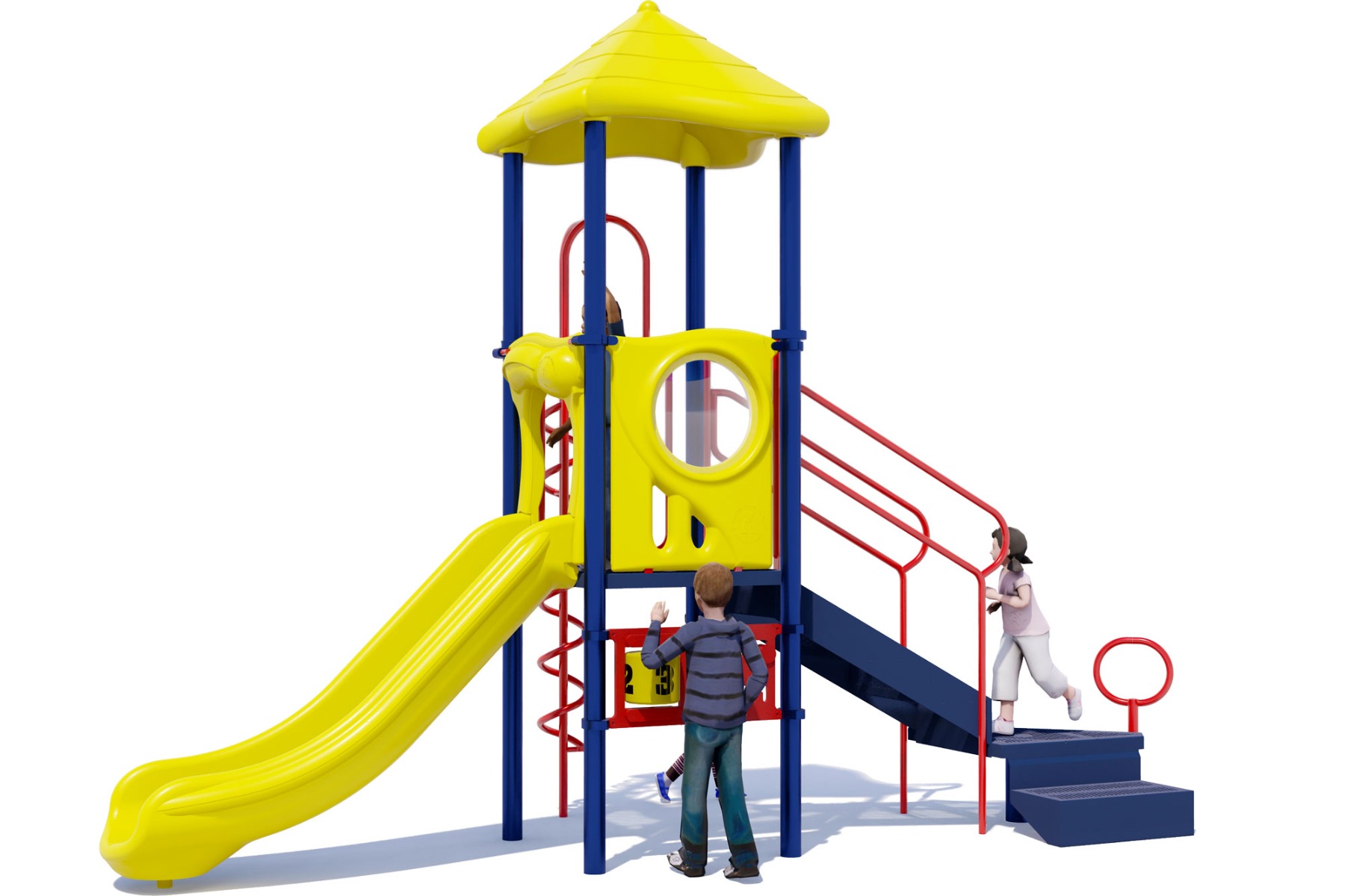 Straight Shot - Front View - Playground Equipment 