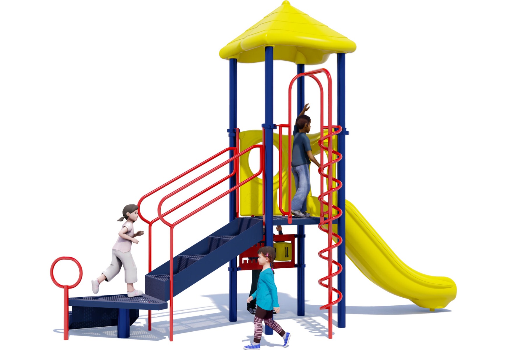 Straight Shot - Rear View - Playground Equipment 