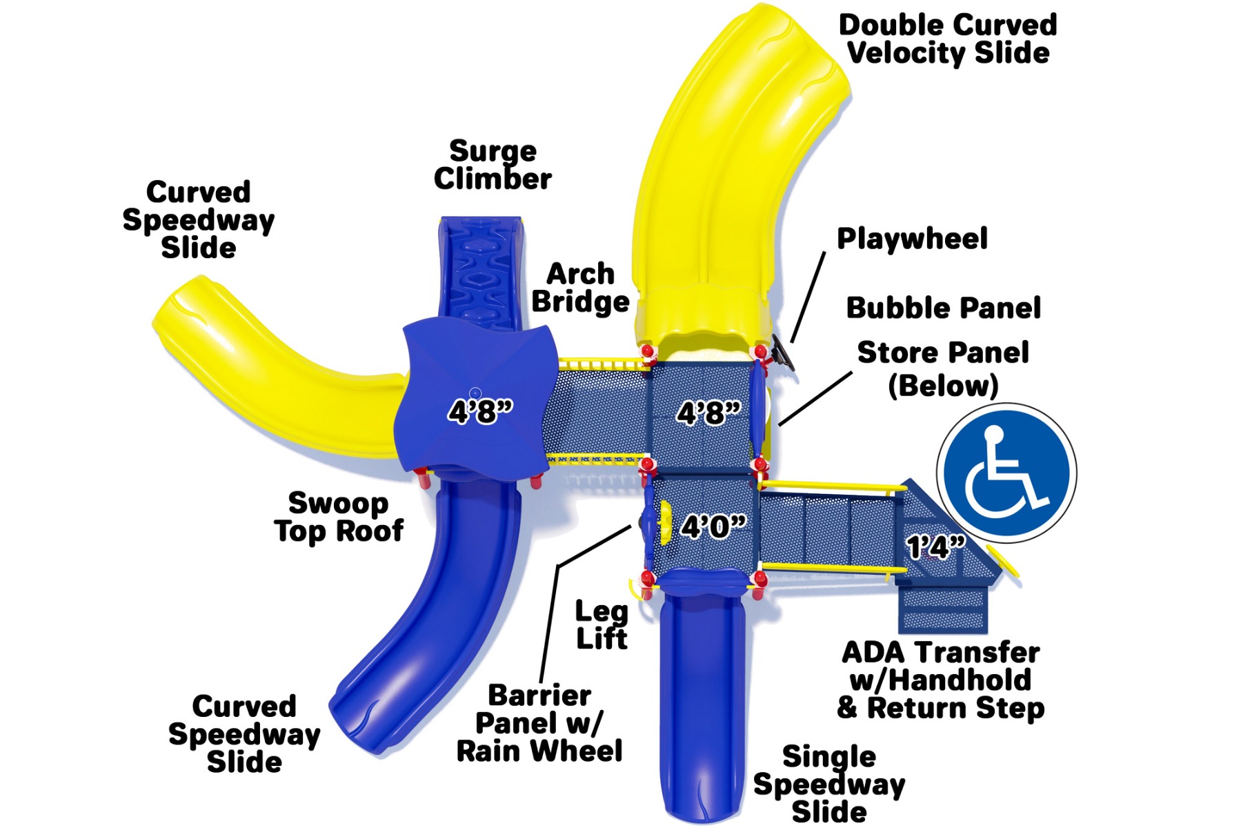 Magic Mountain - Commercial Playground Equipment - American Parks Company - Top