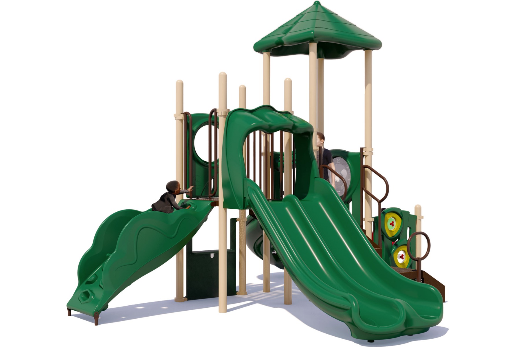 Tiki Tall - Commercial Play Structure - Natural - Front