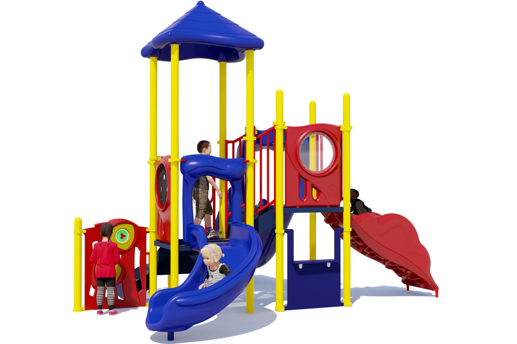 Tiki Tall - Commercial Play Structure - Primary - Rear