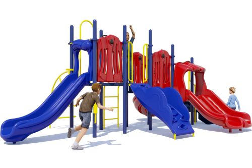 Rhyme 'n Reason Commercial Playground Equipment | Primary Colors | Front View