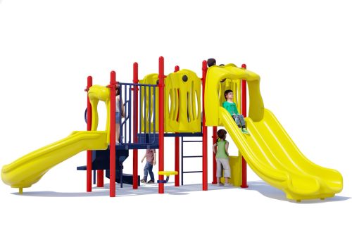 Nick Nack - Commercial Play Structure - Primary Colors - Front View