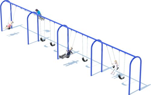 4 Bay Arch Swing Frame | Swing Sets | American Parks Company