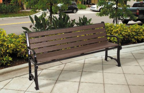 Charleston Recycled Bench - Site Furnishings - Park & Playground Equipment