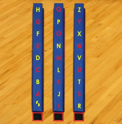 WeeKidz Balance Beams - Alphabet Set of 3