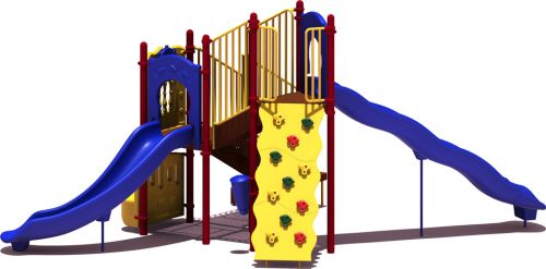 All-Star Budget Playground Equipment - primary Color Scheme - Front View