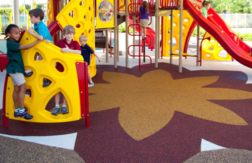 Poured in Place Rubber Safety Surfacing - Commercial Playground Equipment - APCPLAY