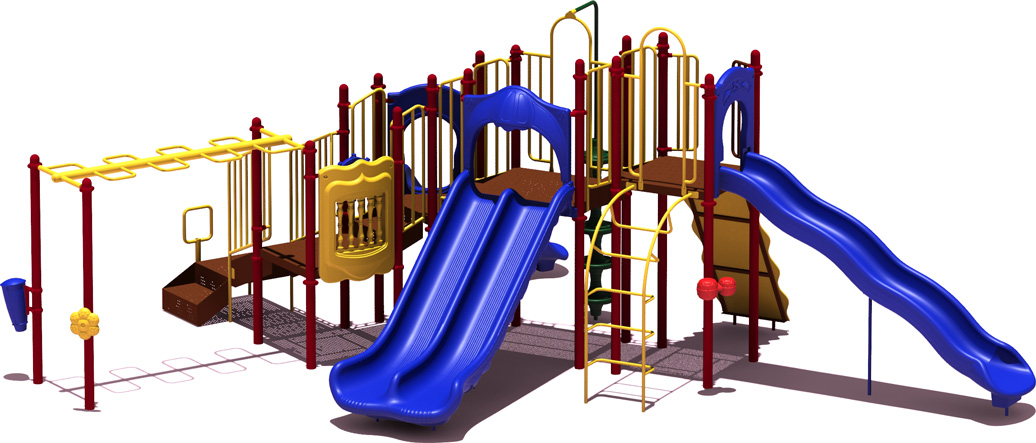 Line Drive - Budget Play Structure - primary Colors - Front